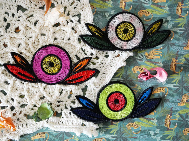 Dahlia (Écusson à thermocoller ou à coudre)