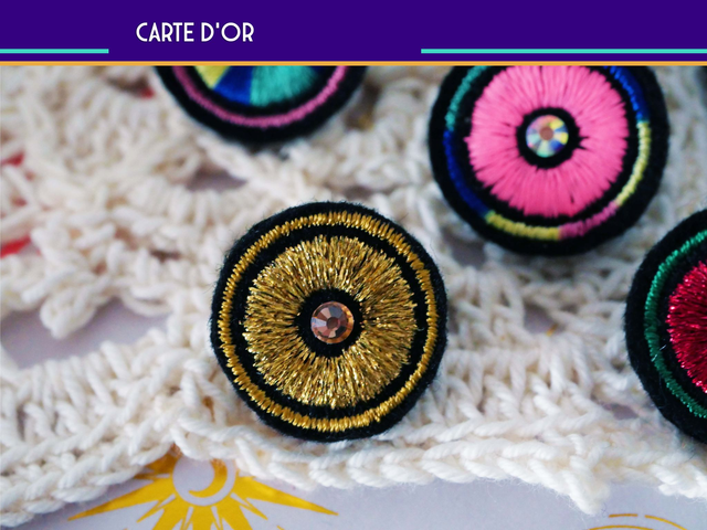 Pupille (Pins brodé machine)