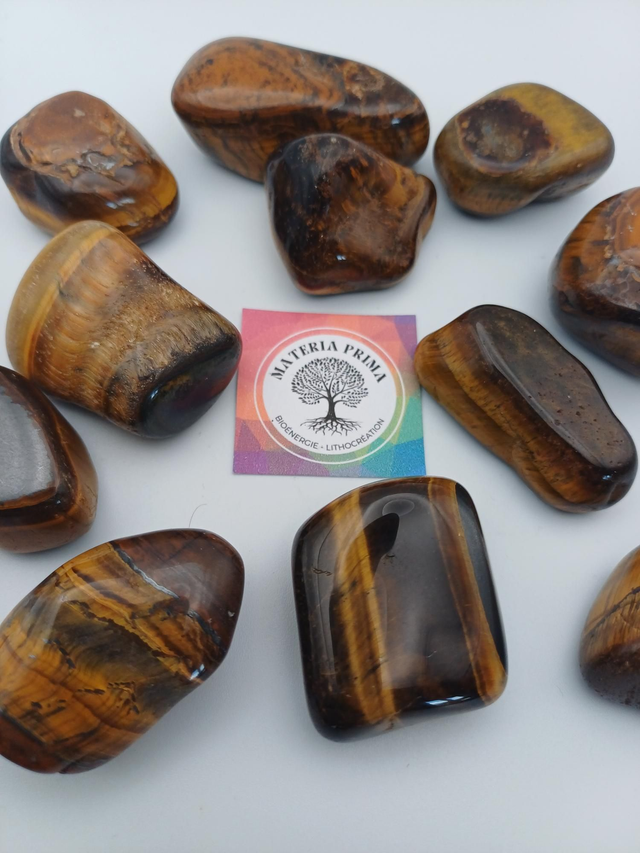 Œil de tigre (pierre roulée)