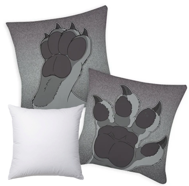 Pillow 35x35 cm - Wolf paws