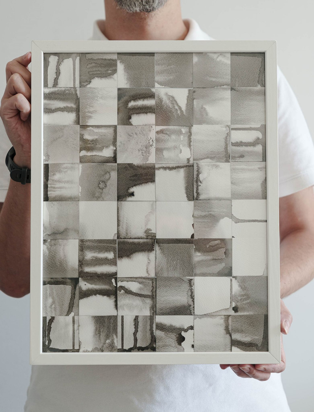 Peinture "Fumée" - 40 x 30 cm