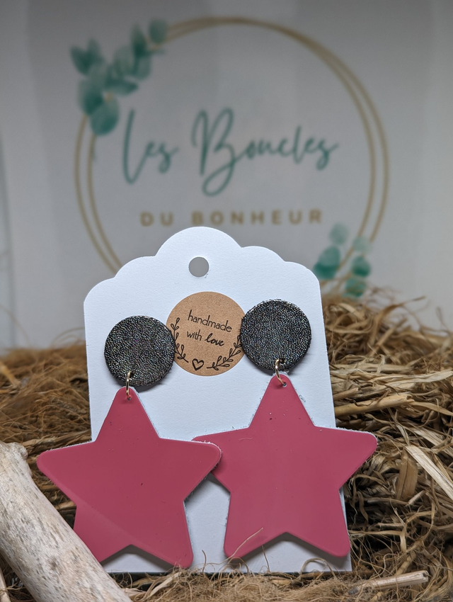 Boucles d&#039;oreilles Star s002
