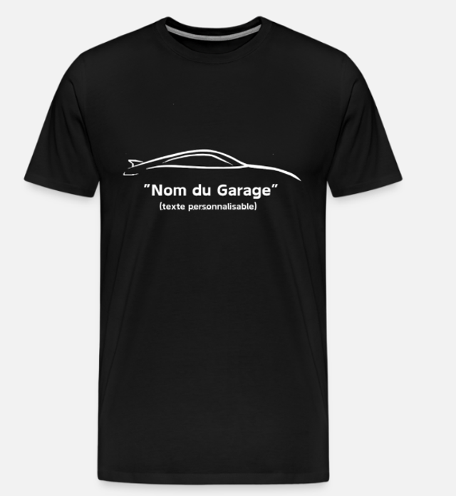 T-shirt personnalisable Garage Automobile