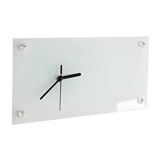 30 x 16 Rectangle Glass Clock 