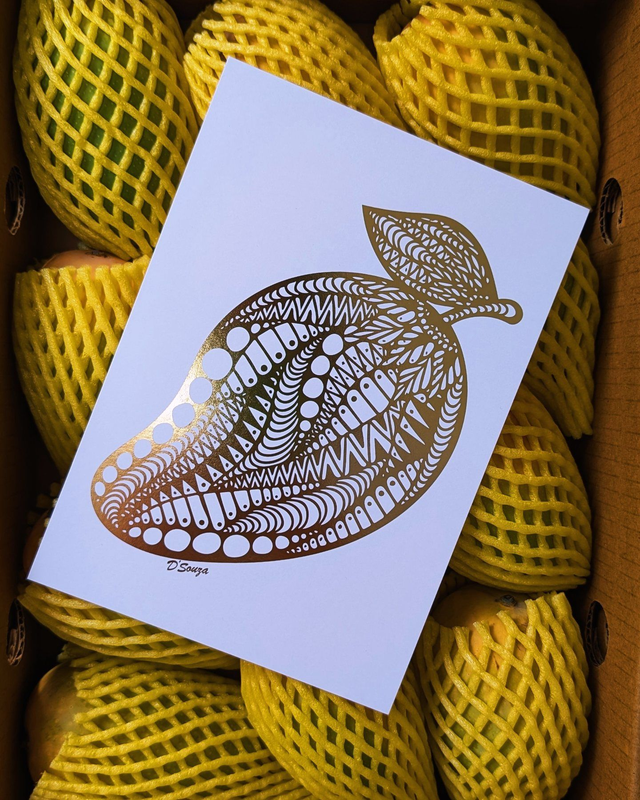 Mango Foil Print