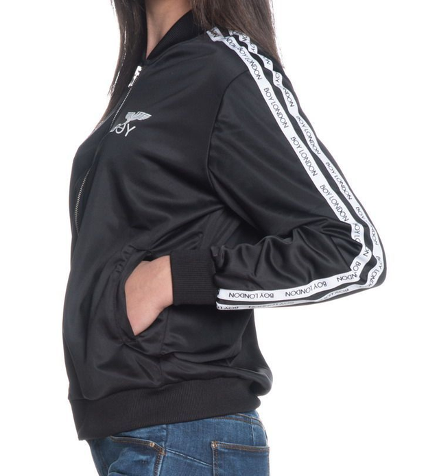 465FELPABLD1874 - BOY London Felpa zip con bande