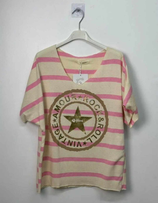 pull été vintage amour rock 