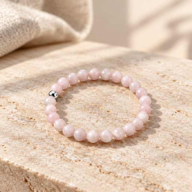 Quartz rose - Perles de 6mm