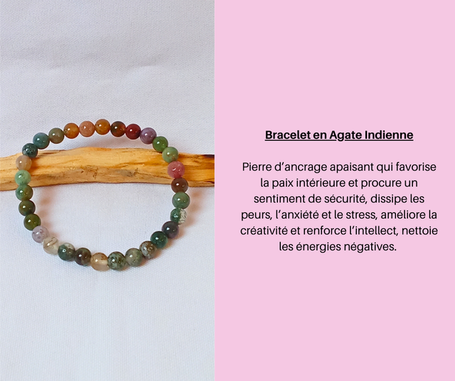 129- Bracelet en Agate Indienne