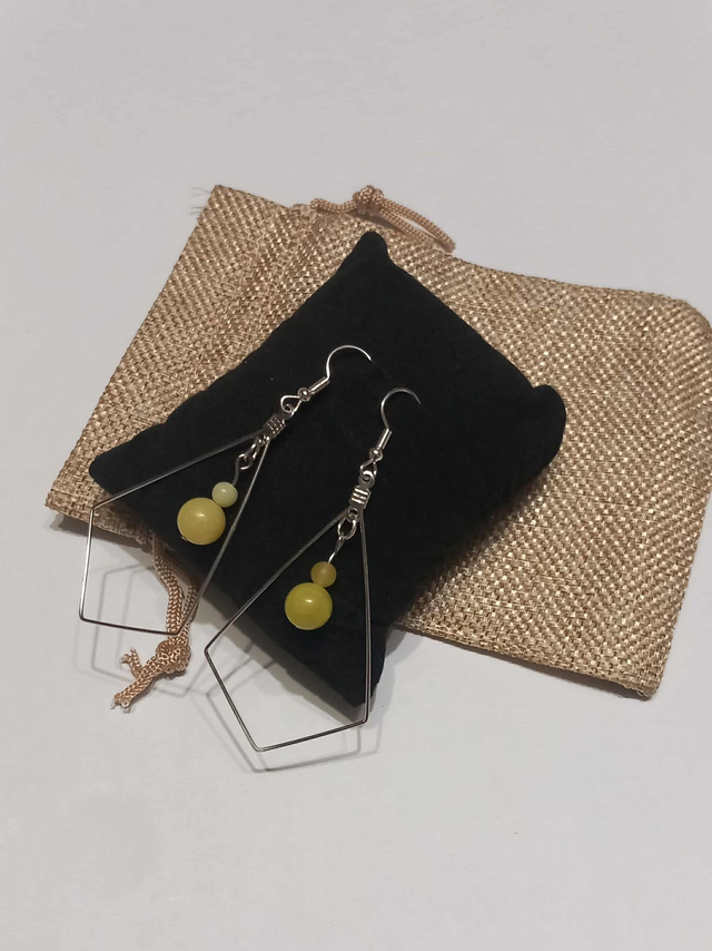 Boucles d'oreilles Carly argent - Jade Citron