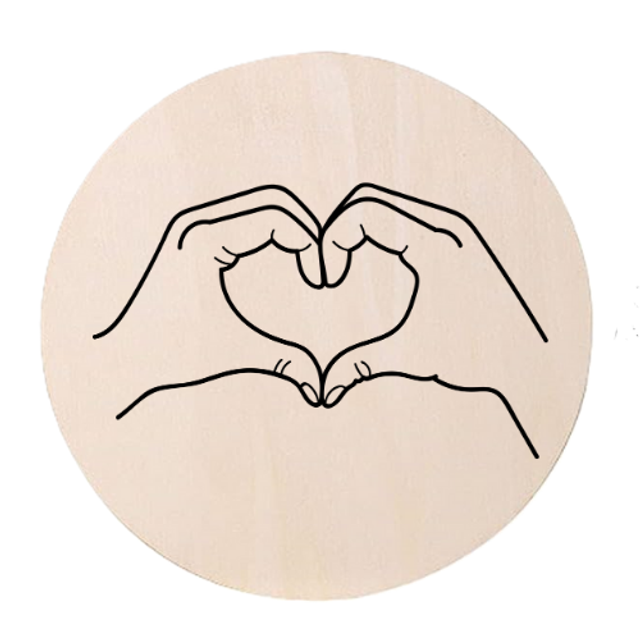 Disque accessoire - Collection spéciale "Message positif" pour panneau de porte interchangeable By Romalysa