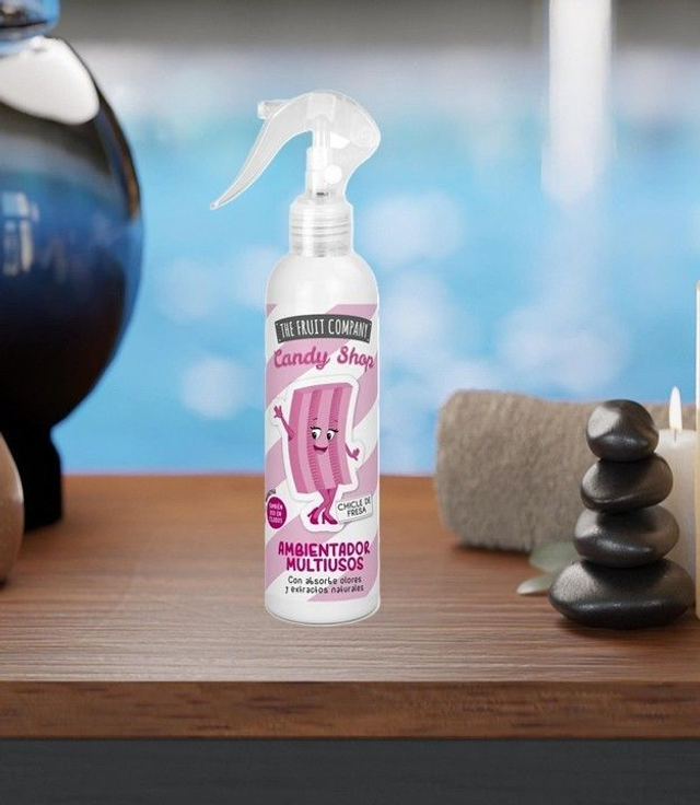 Spray d'ambiance multi-usage " Gomme à la fraise "