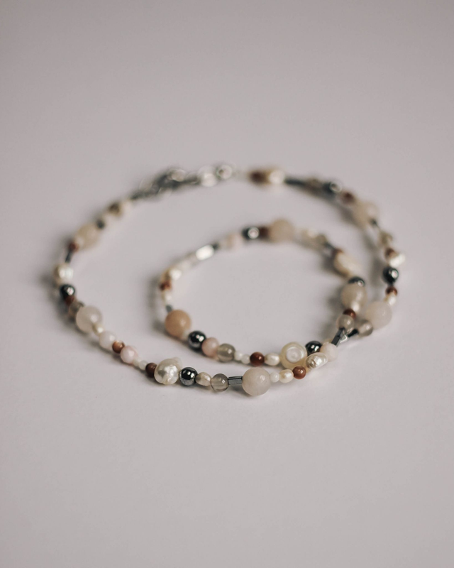 Naszyjnik koralikowy "Babyccino"