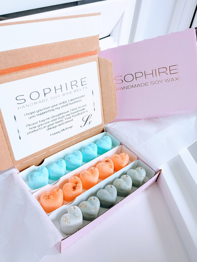 Luxury heart melts selection box