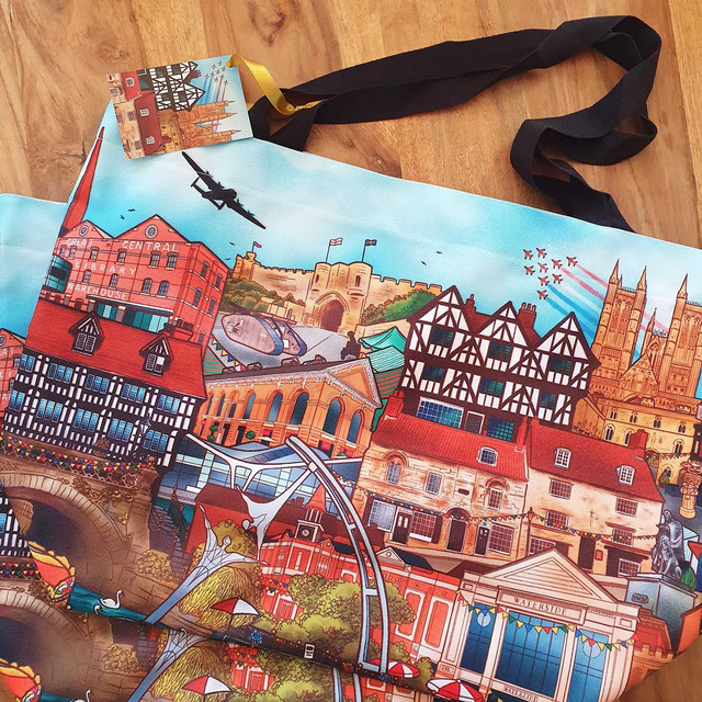 Lincoln City Summer Scene Tote Bag