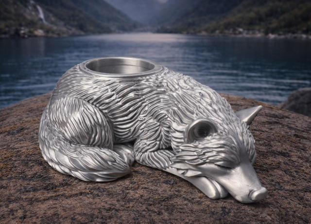 Wolf Planter 15cm width. 