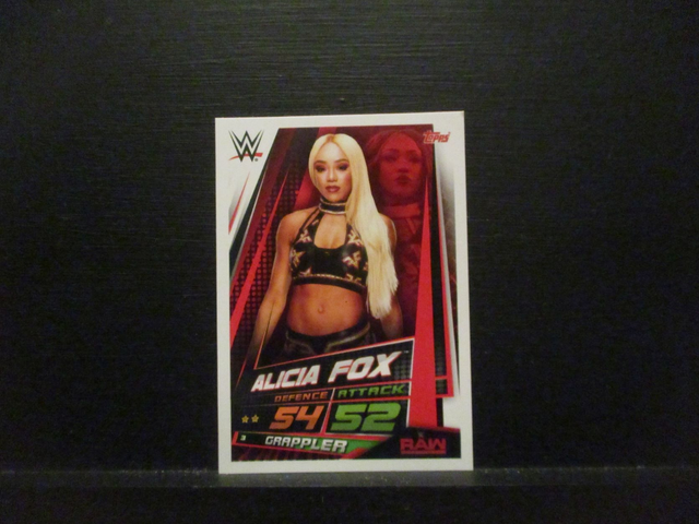 Alicia Fox - Raw Slam Attax Universe Original Trading Card #3