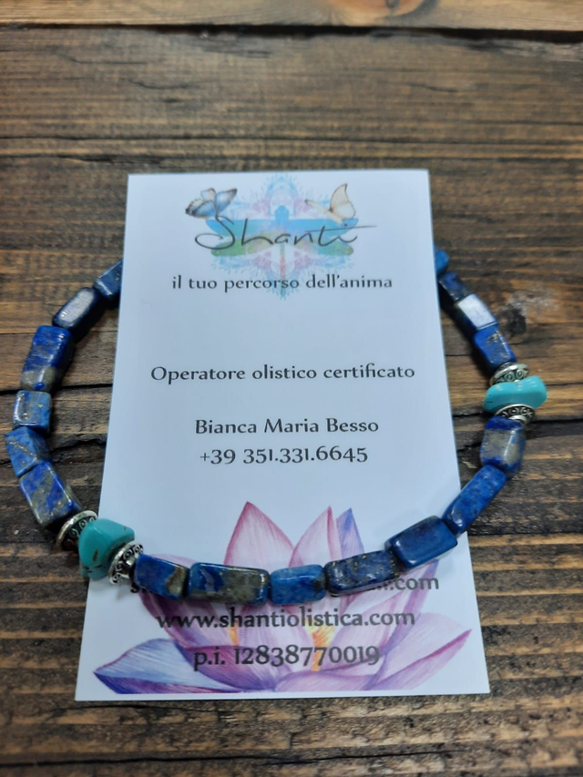 Bracciale uomo lapislazzuli