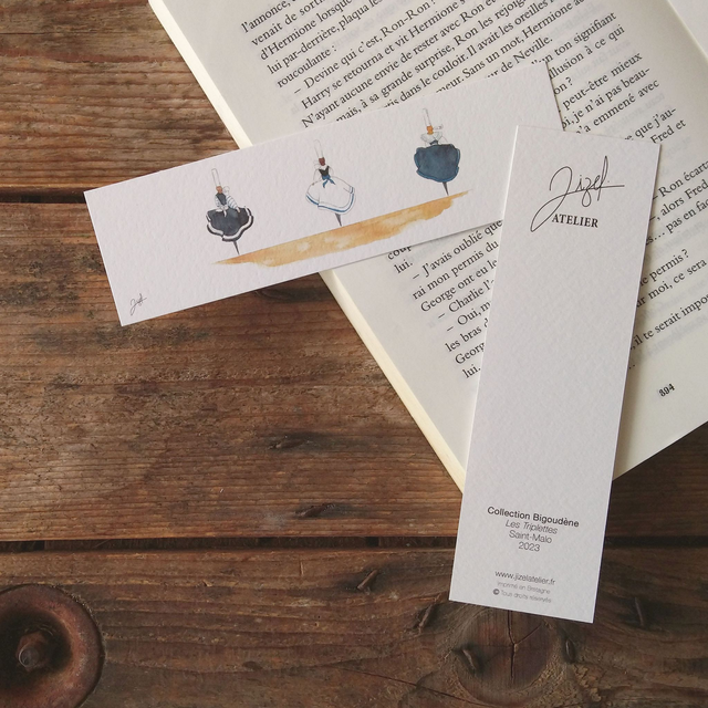 Marque-page - Bigoudène - Triplettes