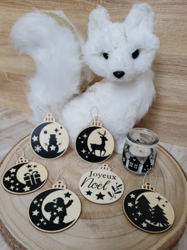 Noël - Décorations pour le sapin (lot de 6)