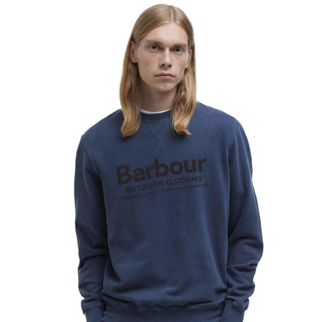 Barbour Larkhill Crew Neck Sweatshirt Navy