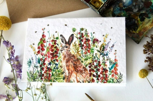 Plantable Wildflower Seed Plain Greeting Cards