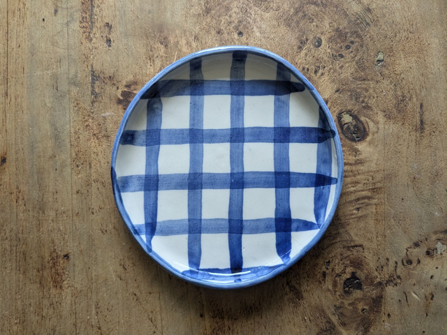 Petite assiette à dessert &quot;Vichy&quot;