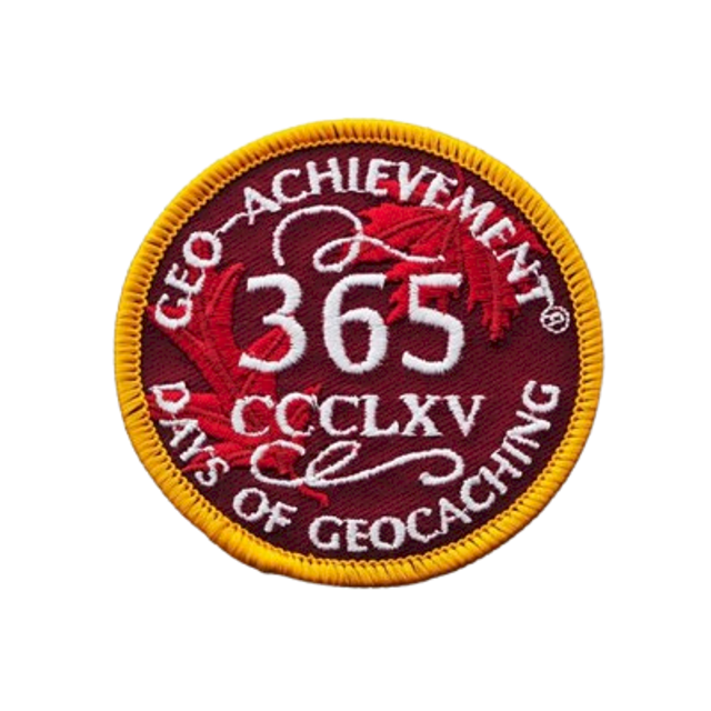 Patch "365 CCCLXV Days of Geocaching"