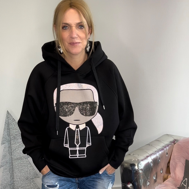 Kapuzen-Sweatshirt „KARL“ schwarz