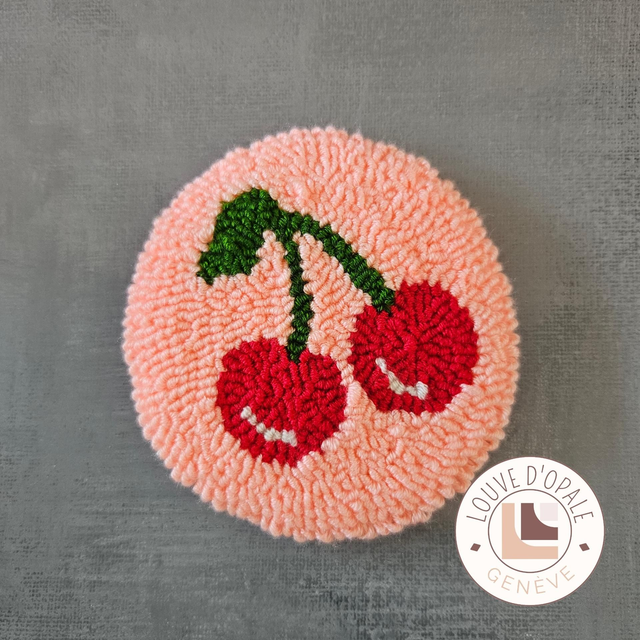 Mug rug - Cherry
