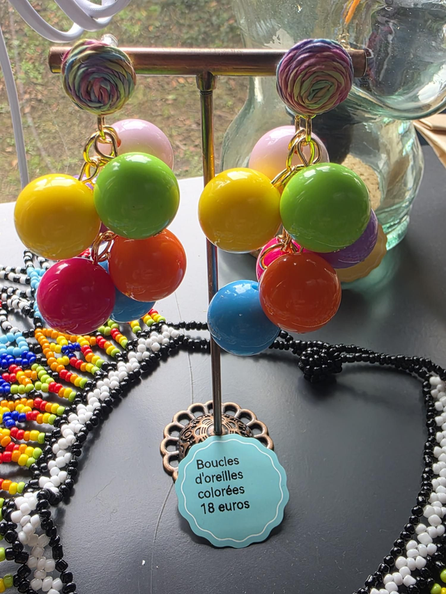 Boucles d'oreilles bouboules