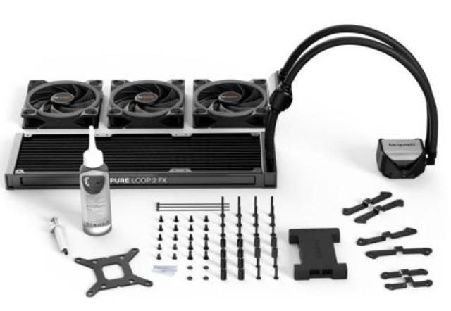 Be Quiet! Pure Loop 2 FX RGB 360mm Liquid CPU Cooler, 3 x 12cm Light Wings ARGB Fans, ARGB PWM Hub