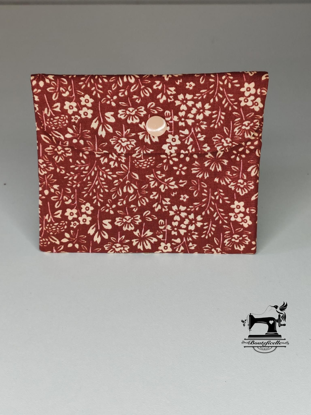 Pochette imperméable "FLANELLE BORDEAUX"