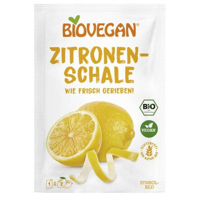 Biovegan Zitronenschale 9g Packung