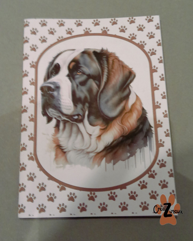 Carnet de note Saint bernard