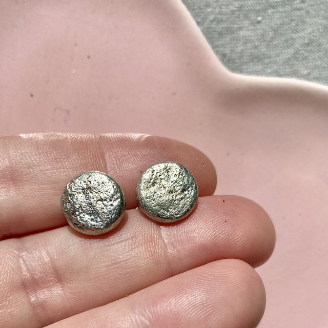Stud earrings - Textures of Scotland 