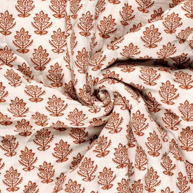 Double gaze matelassée 2 motifs réversibles