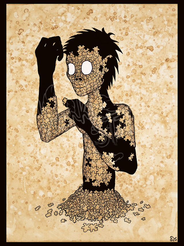 &quot;Reconstruction intérieure&quot; Print