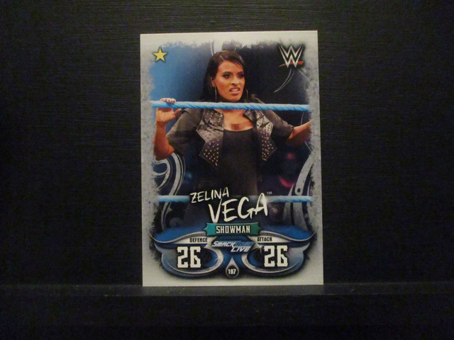 Zelina Vega - Smackdown Live Slam Attax Live Original Trading Card #197