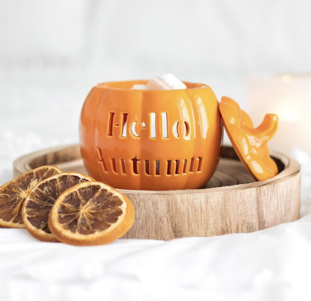 Hello Autumn!🍂 Pumpkin tealight wax and oil burners 