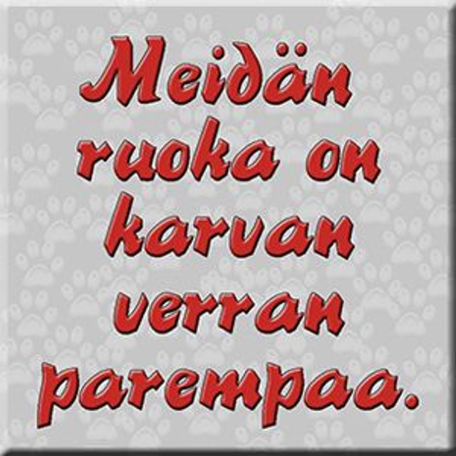 Magneetti "Meidän ruoka"