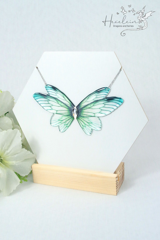 Forest Whisper Large Fairy Wings Necklace
