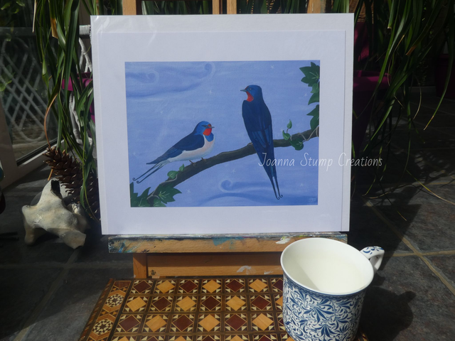 Open Edition Fine Art Print, from my "Busy Lives" collection, "Stop for a Chat"