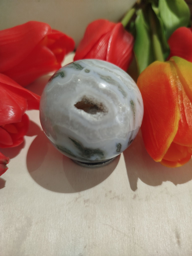 Sphere en Agate Mousse