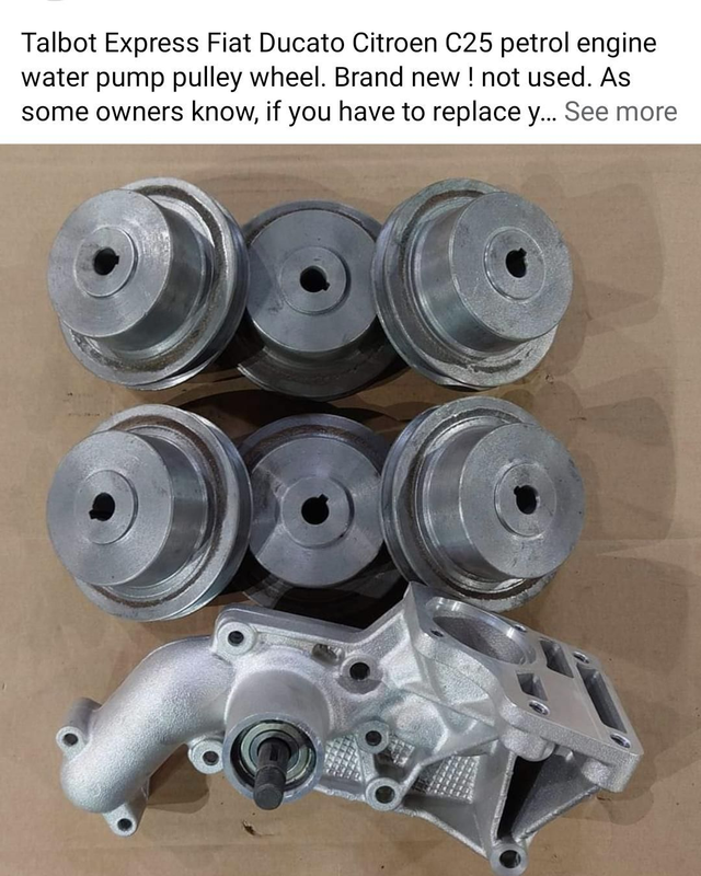 Petrol engine water pump pulley 