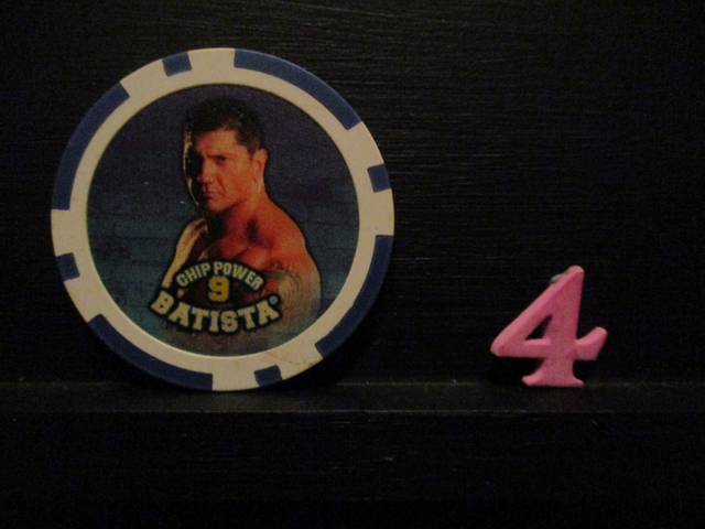 Batista - Chip Power 9 Original Wrestling Chipz (4)(SEE PIC)
