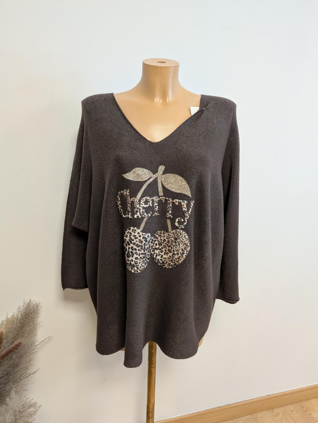 Pull Cherry 46/52 Chocolat