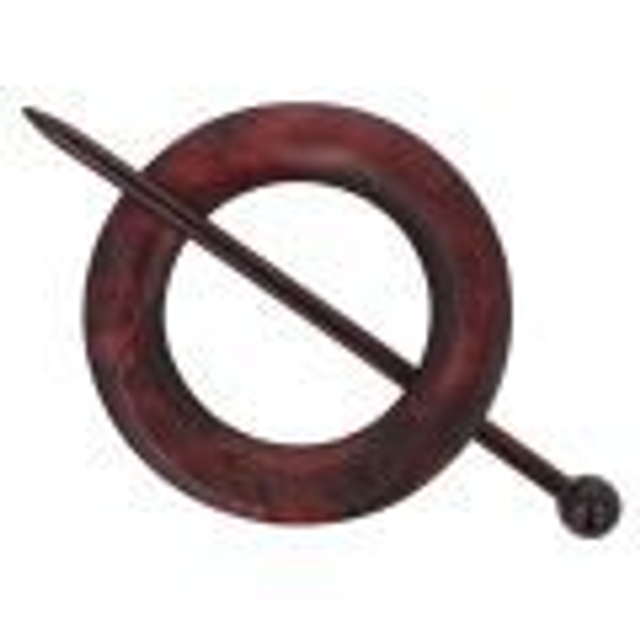 Vestsluiting hout (donker)