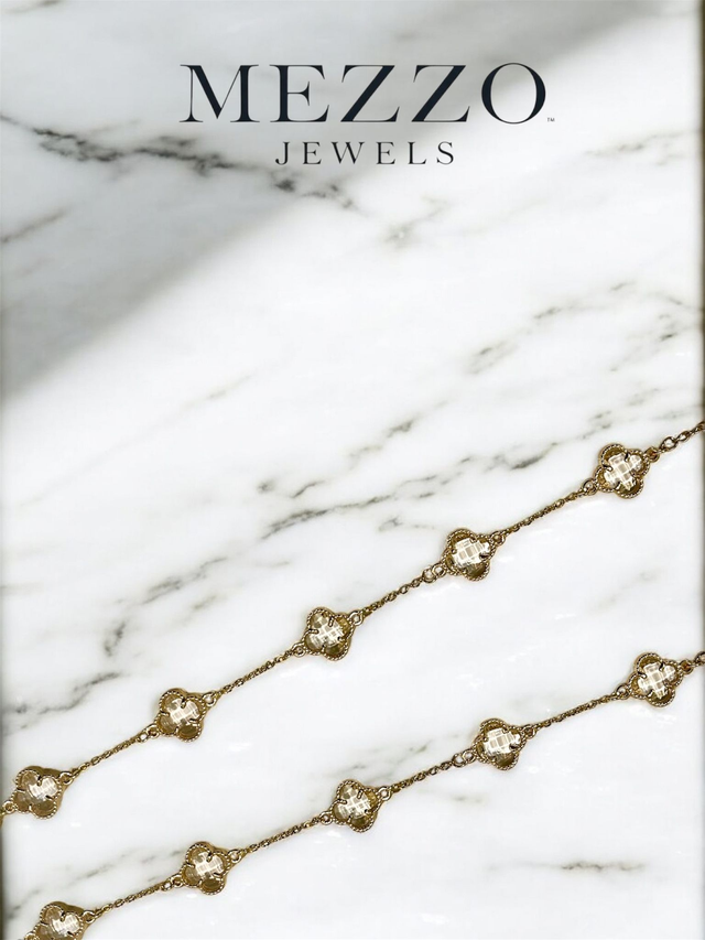 Γυναικείο Βραχιόλι ~Crystal flowers~