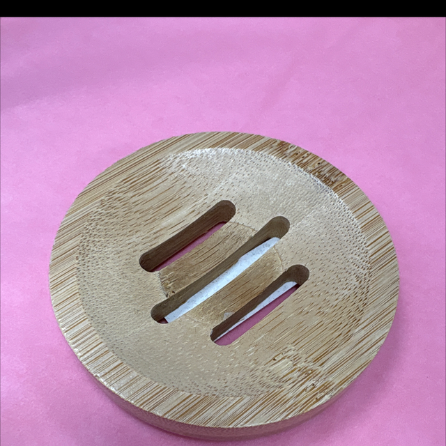 Millie’s natural soaps bamboo round soap dish 